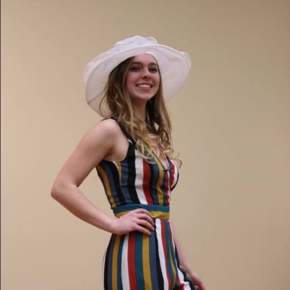 ✨Sale✨Listicle Sleeveless Multi Striped Jumpsuit